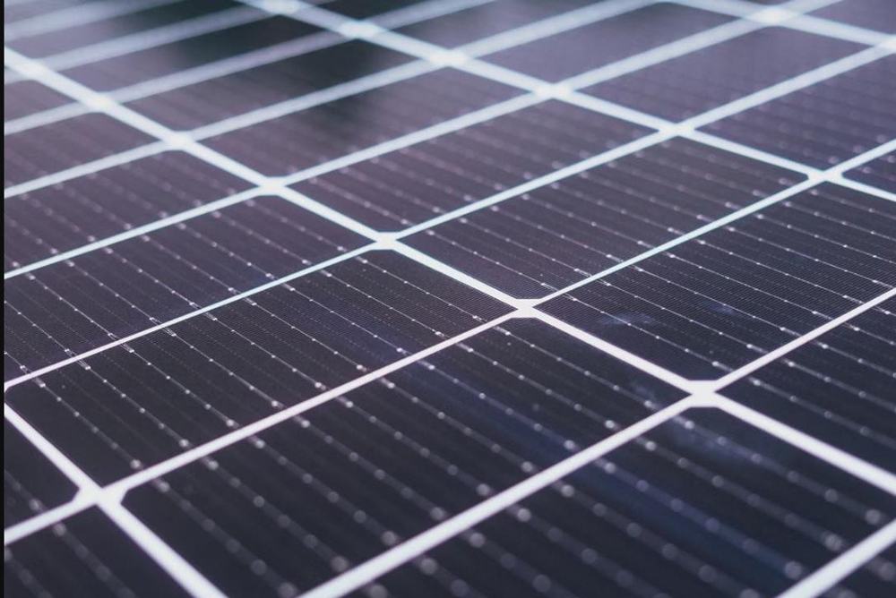 Dettaglio di un impianto fotovoltaico